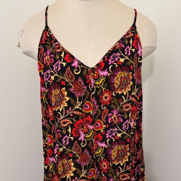 Anthropologie Kachel 12 Floral Jumpsuit ~ Wide Crop Leg Boho Festival Y2K - Picture 3 of 10